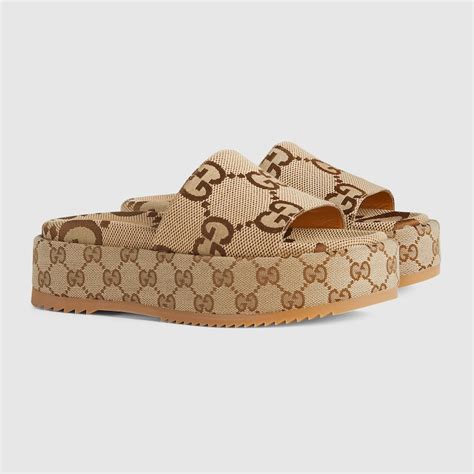 Gucci platform slides women